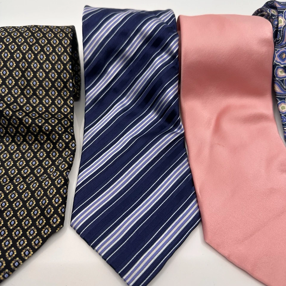 Brioni галстук лот из 4 мужской многоцветный шелк абстрактный сделано в Италии дизайнер - Изображение 3 из 4