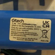 Genuine Gtech 7.4V 2600mAh Li-Ion Battery – SW22 – Used