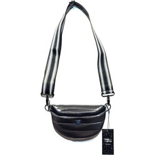 THINK ROYLN Shining Star Crossbody Waist Bag Liquid Charcoal Grey MSRP 108