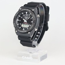 Brand New Casio AQ-S820W-1AJF Solar Analog Digital Black Men's Watch 100M Japan