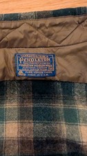 Pendleton Wool Flannel Shirt Size M Green/Brown Vintage
