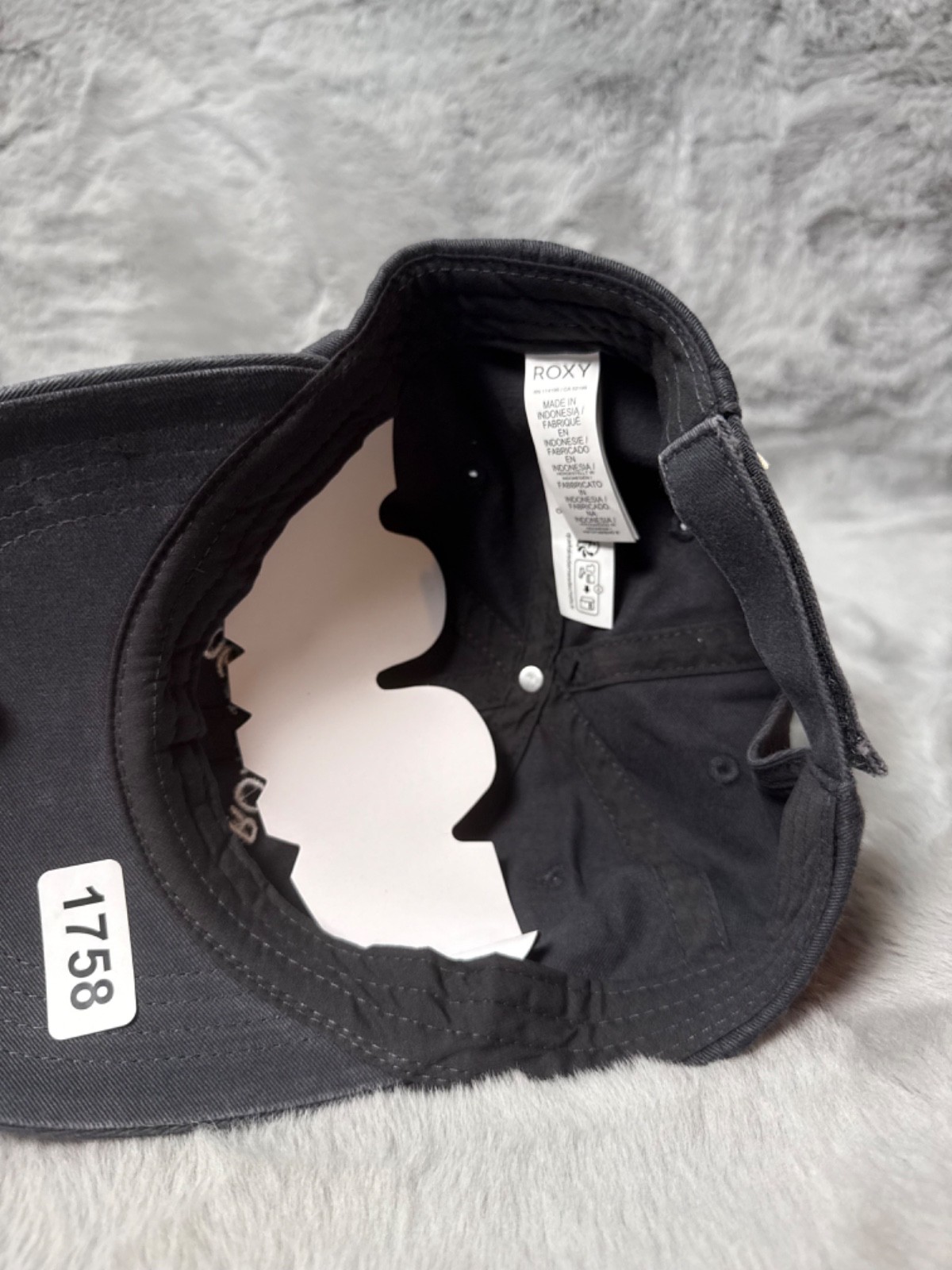 Roxy 1990 Hat Cap Black Strap Back Adjustable Bas… - image 7