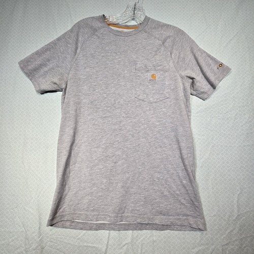 CARHARTT FORCE RELAXED FIT SHORT-SLEEVE POCKET T-SHIRT SIZE S HEATHER GRAY