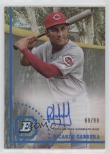 2022 Bowman Heritage Chrome Prospect Refractor 89/99 Ricardo Cabrera Auto 0fz3