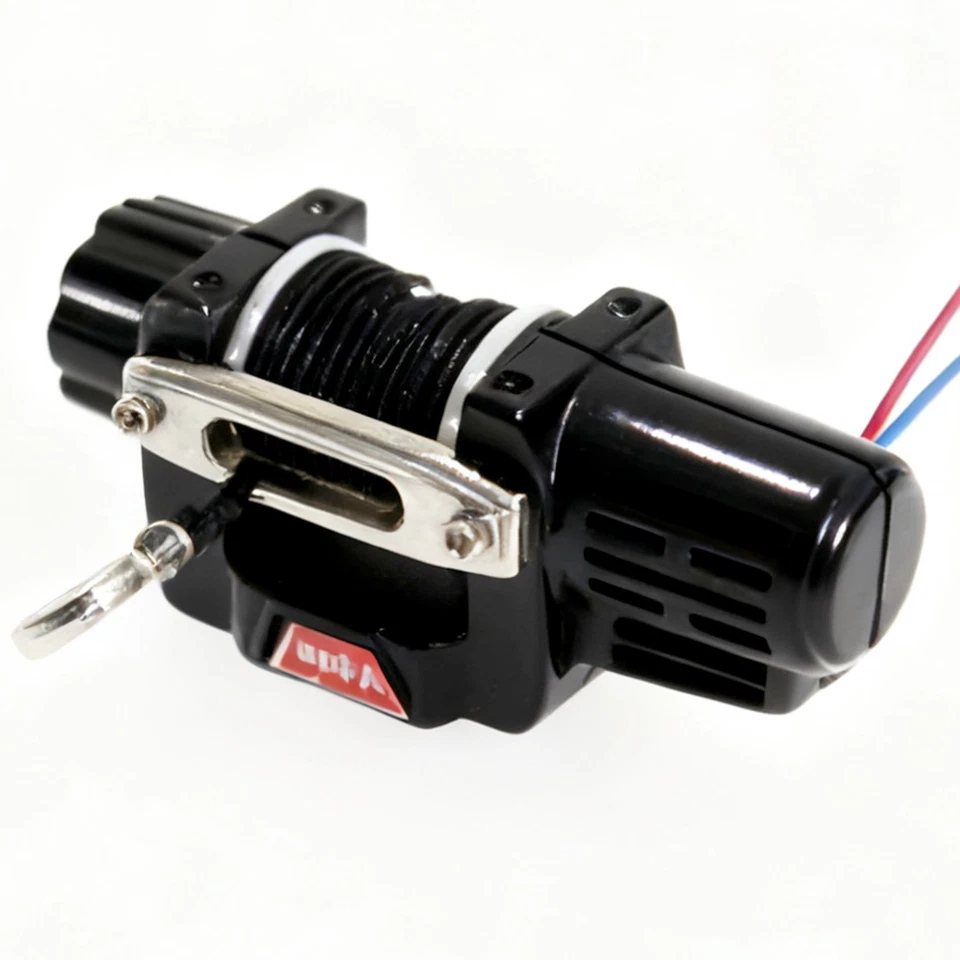 Metal Front Bumper with Electric Winch For TRX4M SCX24 1/24 1/18 RC Spare Parts - Image 2 of 4