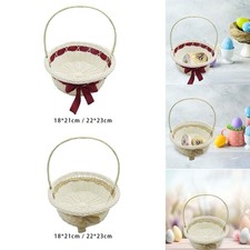 Hochzeits-Blumenkorb, handgewebter Korb für Feiertage, Gastgeschenke, Feiern