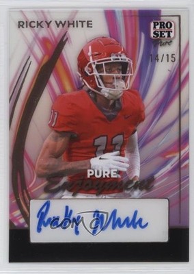 2024 Leaf Pro Set Pure Holo Bronze Spectrum 14/15 Ricky White #PE-RW1 Auto 1co7