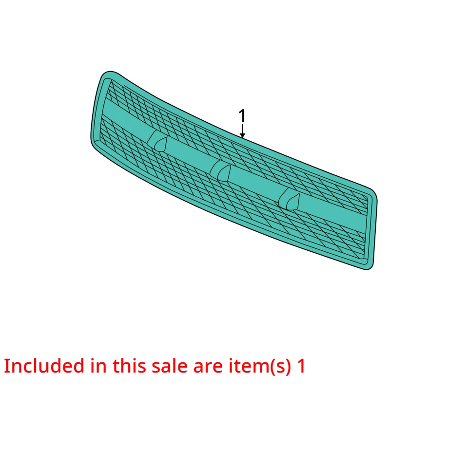 2002-2005 Saturn Vue Front Bumper Grille CZ0RG - Image 2 of 3