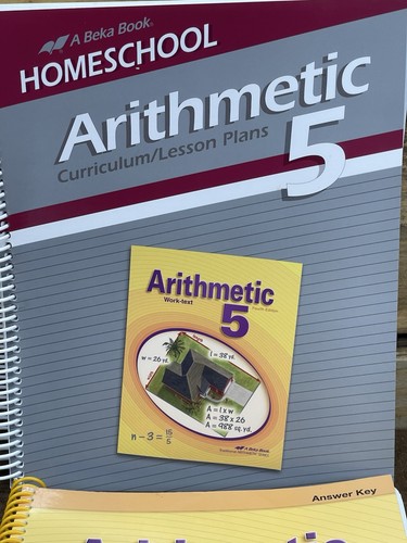 Abeka 5th Grade Homeschool Arithmetic 5 Curriculum/Lesson Plans and Work Text - Picture 2 of 9