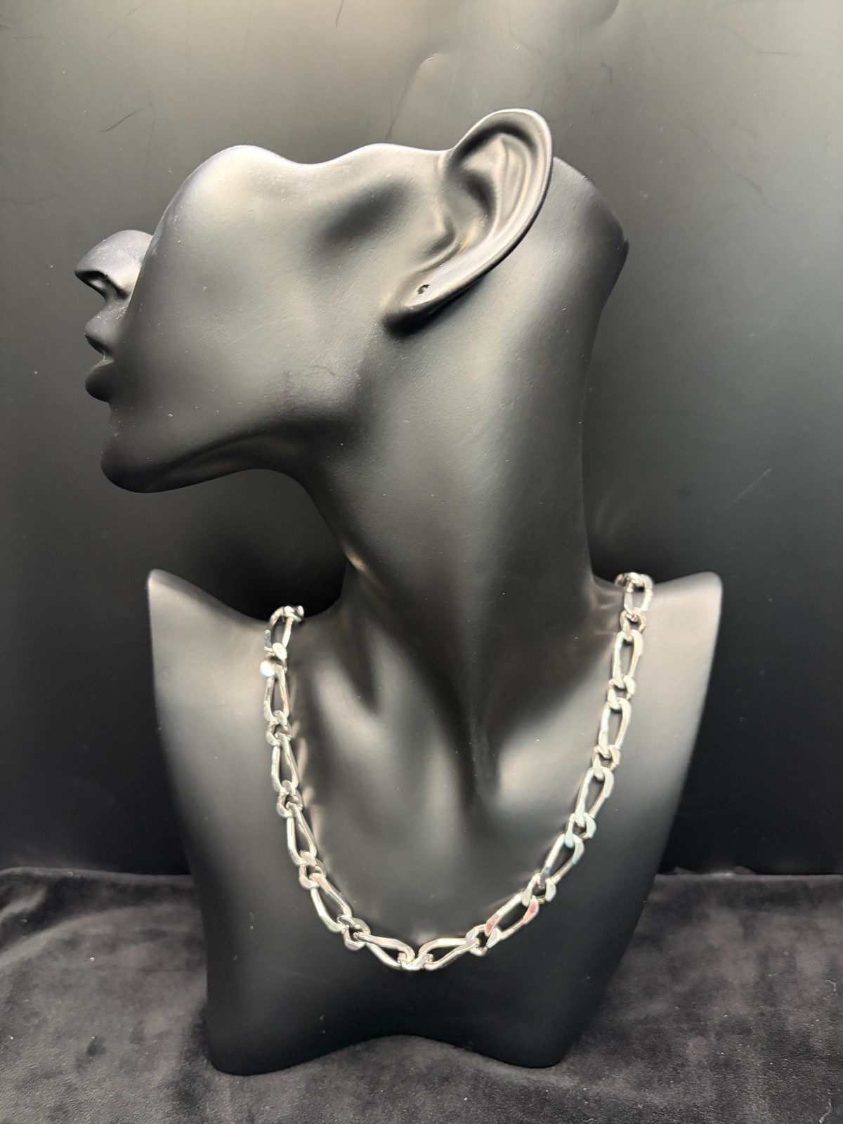 Monet Architectural Open-Link Opera Necklace | 30… - image 1