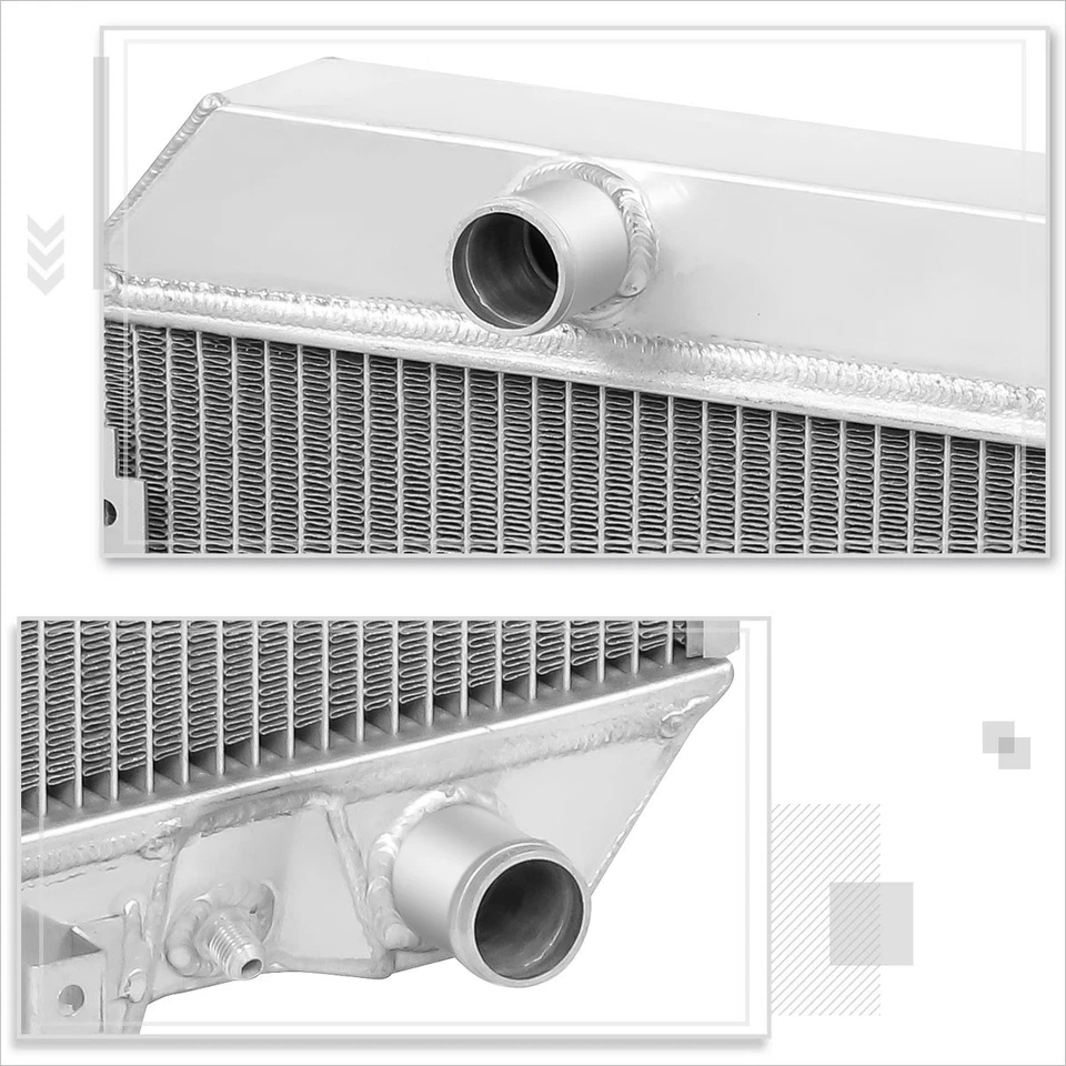 Radiador de carreras de rendimiento de 3 filas de aluminio completo Fairlady 75-78 Datsun 280Z Foto 4 de 4