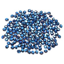 1000pcs 4mm Bicone Glass Crystal Beads Faceted Beads Dark Blue