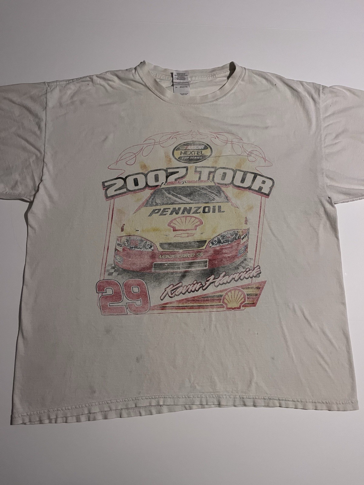 Vintage 2007 NASCAR Tour Kevin Harvick Faded T-Shirt
