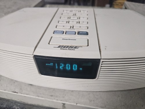 Bose AWR1w1 White AM-FM Clock Wave Radio Working | eBay