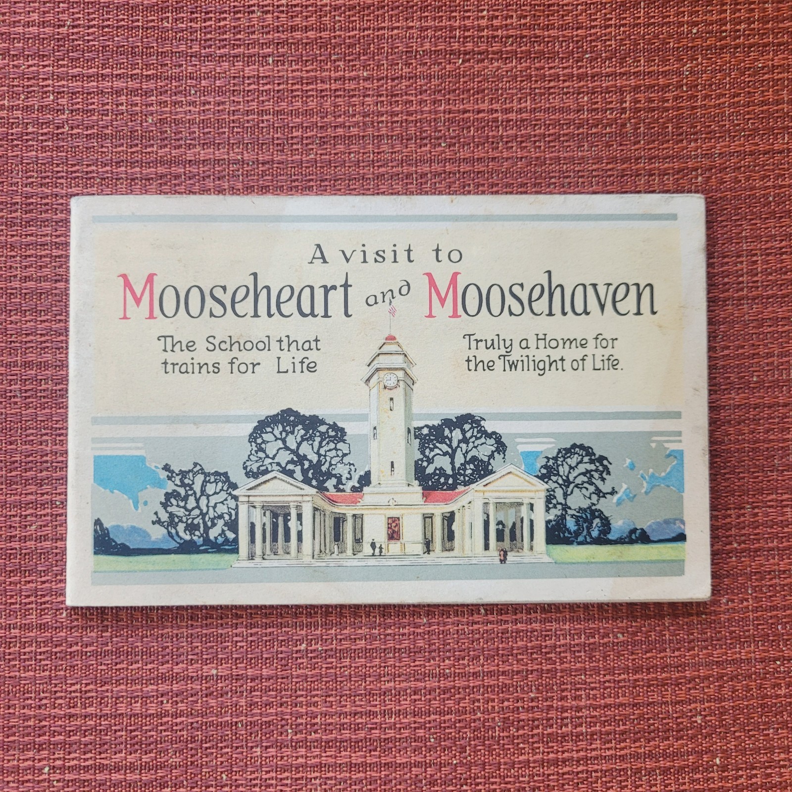 Vtg 1920's A Visit To Mooseheart & Moosehaven School for Children Booklet LOOM