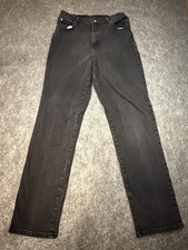 Lee Riders Mens Jeans 32x32 Faded Black Straight Leg Relaxed Fit Denim