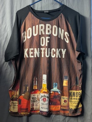 Jim Beam- Wild Turkey- Makers Mark- Woodford- Four Roses- Knob Bourbon T-Shirt
