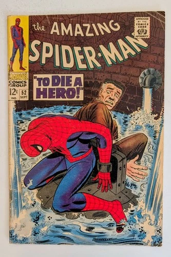 Amazing Spider-Man #52 (1967) 🔑KEY  1st app of J Robertson & 3rd app of Kingpin