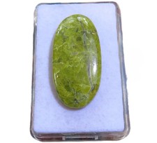 Grüner Opal Cabochon 37,6x18,8 mm 28 ct. Nr. U34903