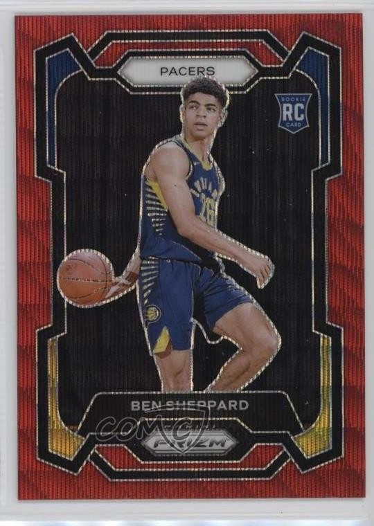 2023-24 Panini Prizm Ruby Wave Prizm Ben Sheppard #172 13hf
