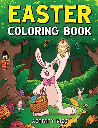 Easter Coloring Book: An Activity Book For Kids Ages 4-8, Wizo, Activity<-