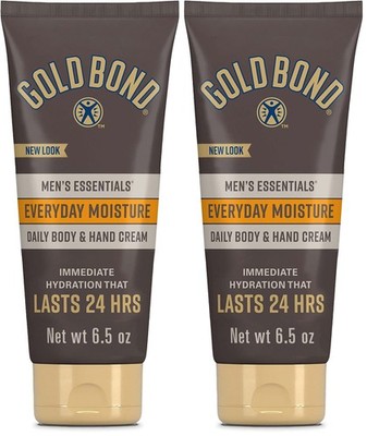 Gold Bond Men's Essentials Everyday Moisture 6.5 Ounce (Pack of 2), Cream