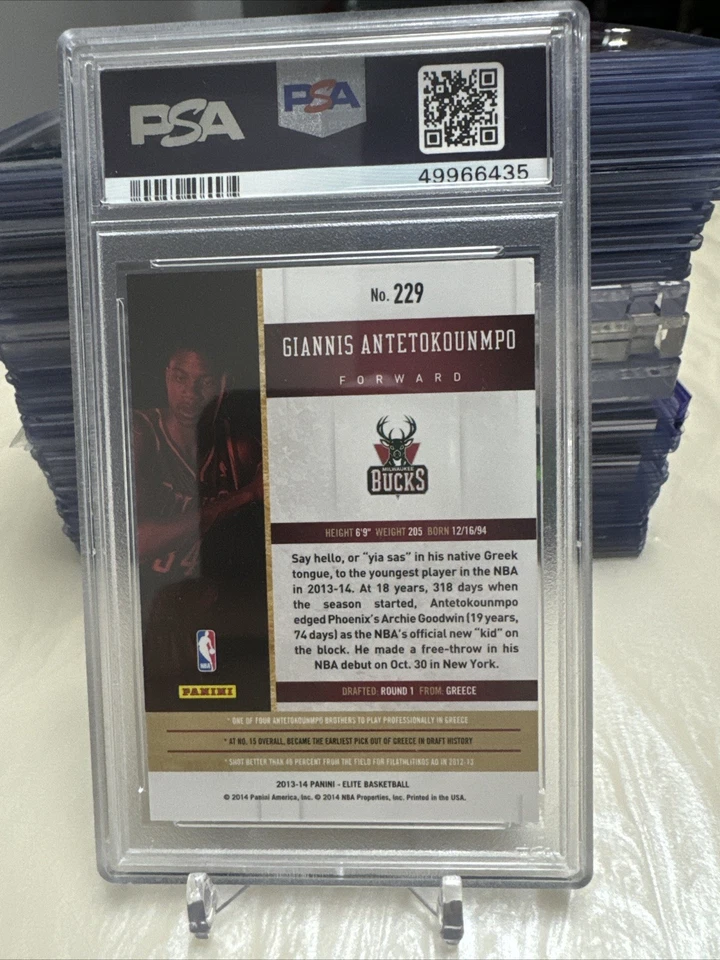 Giannis Antetokounmpo 2013-14 Panini Elite RC/999 #229 BGS 9,5 Foto 2 de 2