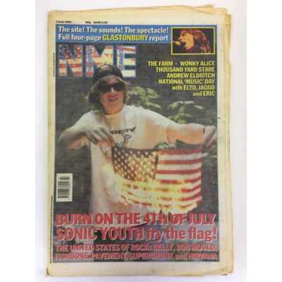 NEW MUSICAL EXPRESS NME MAGAZINE 4 JULY 1992 npbox0050 SONIC YOUTH  LS