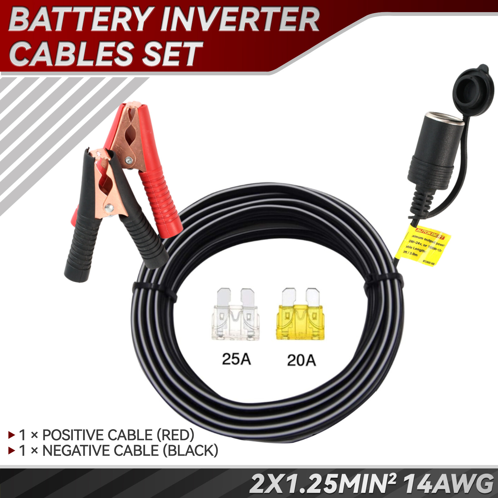 Adapter Socket Alligator Clip Clamp Power