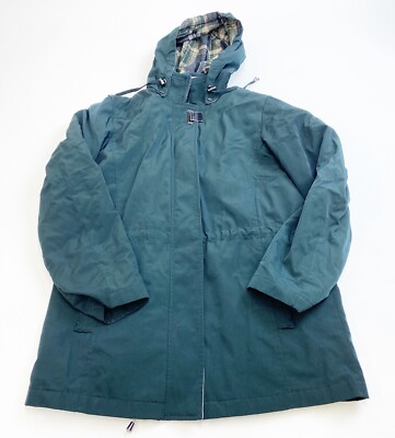 Nautica Winter Rain Jacket Womens Small Green