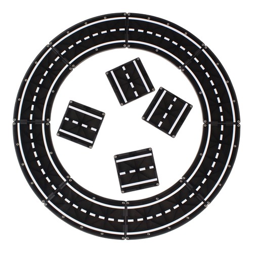 Magna Tiles Black Vehicle Track Set Building Highways Racetracks for Kids - Picture 5 of 7