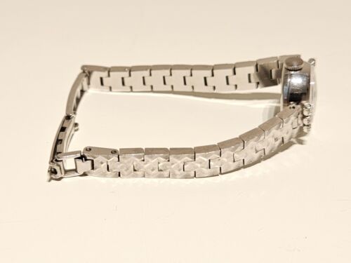 VINTAGE LUXURY WHITE GOLD PLATED SWISS LADIES WATCH "AVIA" 17J. WITH STONES - Picture 9 of 17