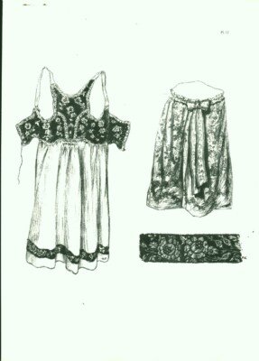 Gravure Ancienne Originale - Costumes Et Coiffes D'Alsace (1970) - Paul Kauffmann