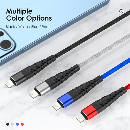 1M 2M 3M Long Fast Charging USB Charger Cable For iPhone 11 12 13 14 7 8 6 Plus - Picture 8 of 13