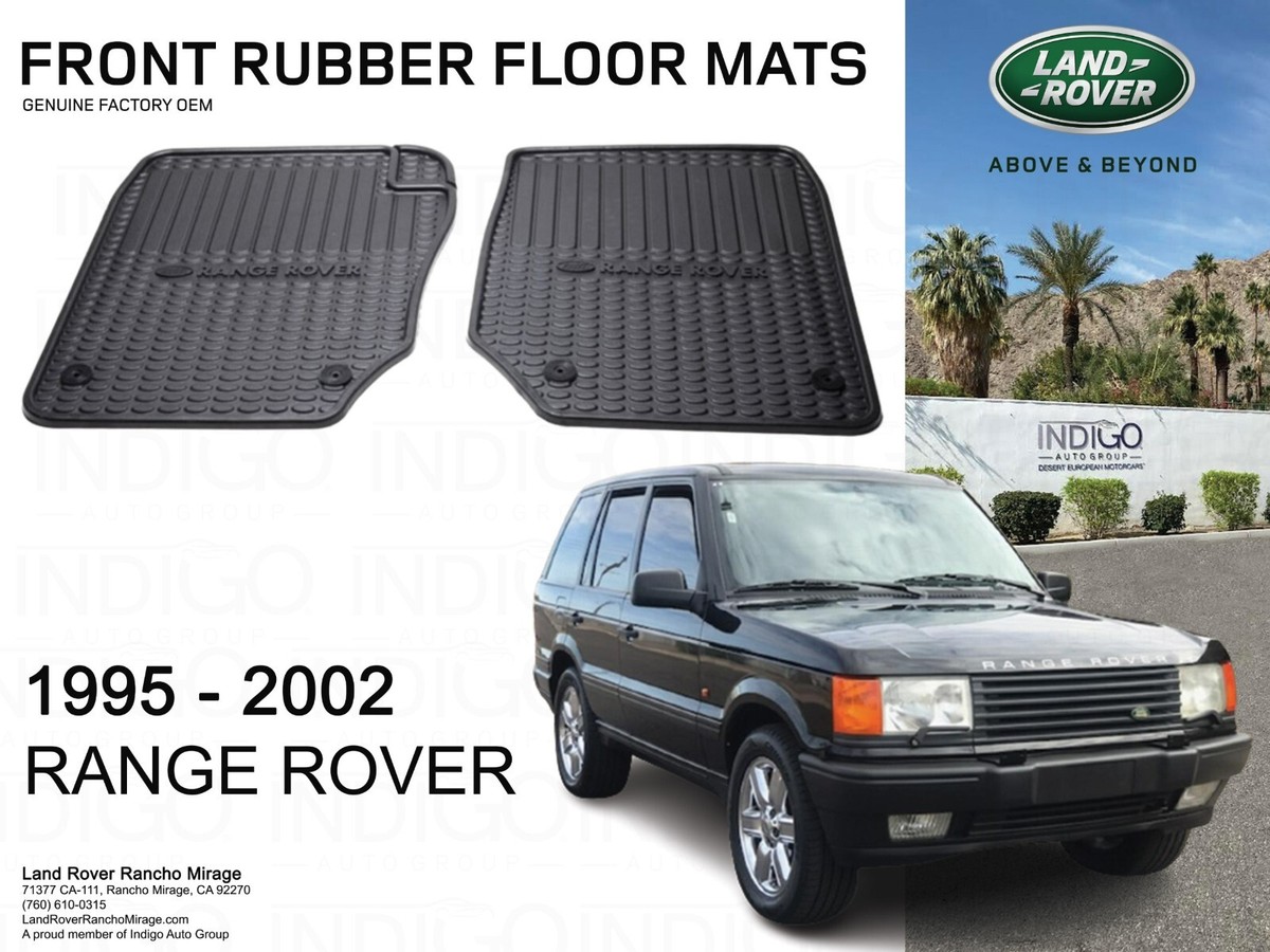 Range Rover P38a Rubber Floor Mat Mats Genuine OEM ** FRONT PAIR