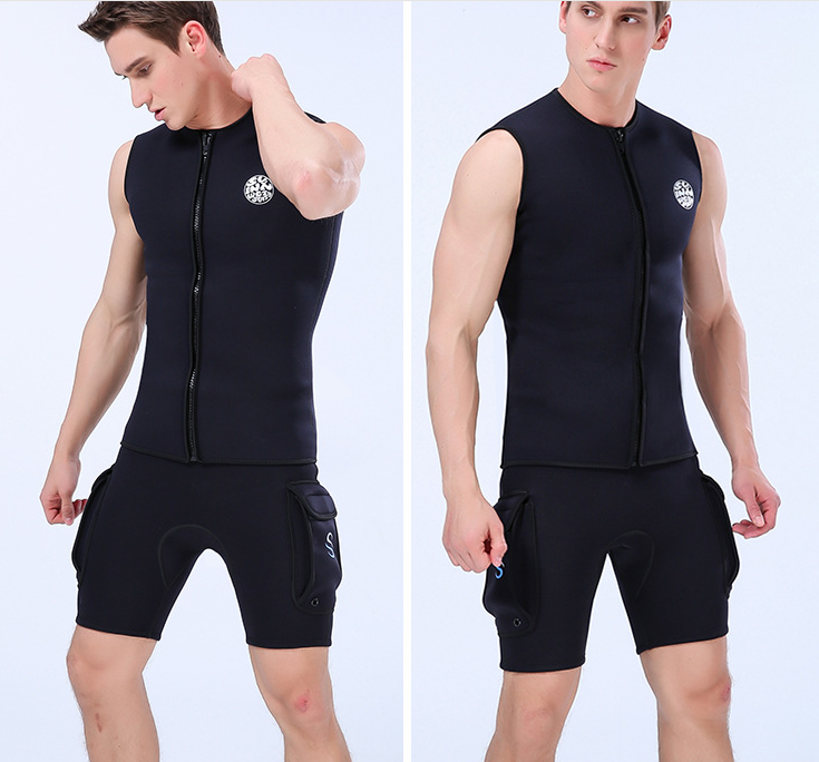 New Men 3mm Neoprene Diving Wetsuits Vest Scuba Surf Snorkeling