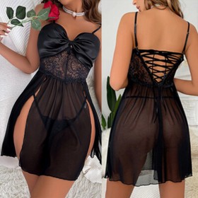 Sexy Women's Lingerie Floral Lace Sleepwear Underwear Dress See-Thru Babydoll US