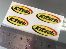 K-Tech Ktech K Tech Suspension Fork Stickers / Decals (4CM x 1,4CM) X4