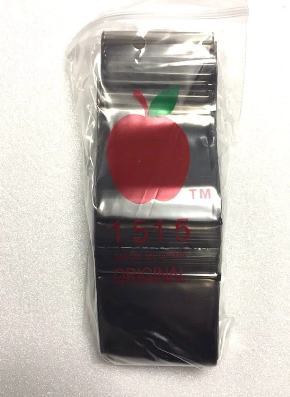 BLACK MINI ZIP TOP BAGGIES 100ct PREMIUM QUALITY DIME BAGS 1.5" x 1.5" - Image 2 of 2