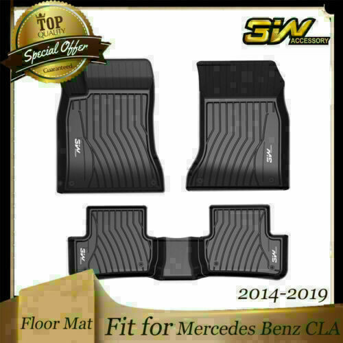 3W Liner Custom Fit Floor Mats for Mercedes Benz CLA 20142019 All Weather TPE eBay
