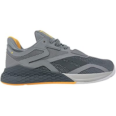 Reebok Men's Nano X Cross Trainer Sneakers GW6017 Gray/Gray/Yellow Size 7M