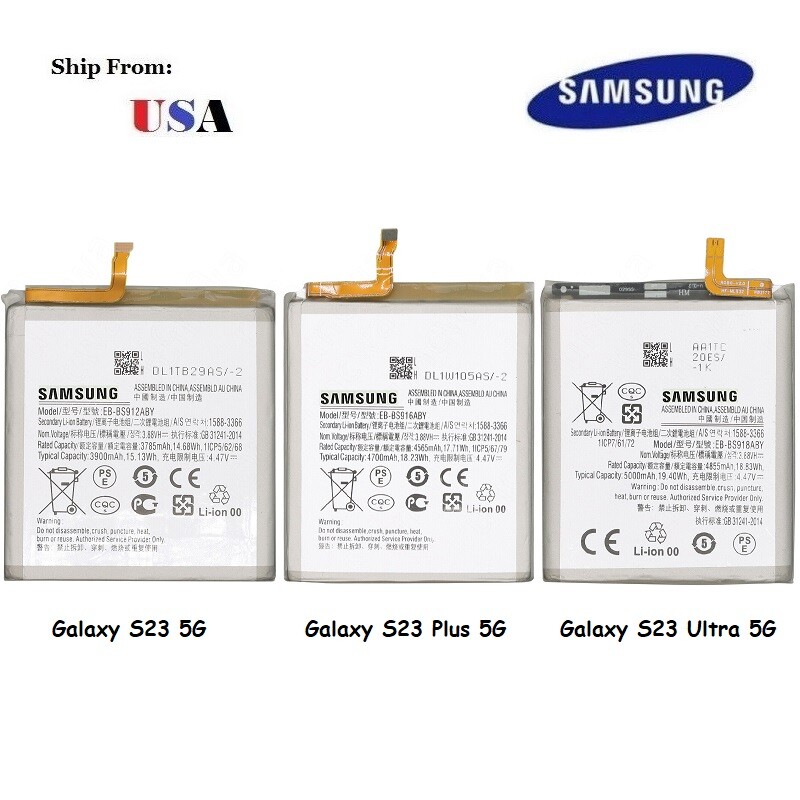 OEM Battery Replacement for Samsung Galaxy S23 S23 Plus S23 Ultra S23