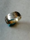 Rare Silver 84 Russian Imperial Ring With a fencing symbol US-12,75