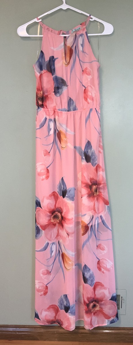strapless open back dress Kate Barton Women's Summer Dress | Blue Floral | Pink | Azure | Cotton