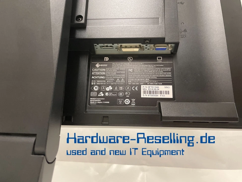 Eizo Flexscan 24" TN LED WUXGA Monitor 1920x1200 60Hz EV2416W 0FTD1946 - Bild 3 von 4