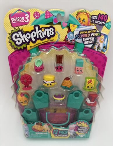 2013 Shopkins 12er-Pack Staffel 3 enthält Sonderedition polierte Perle Shopkin