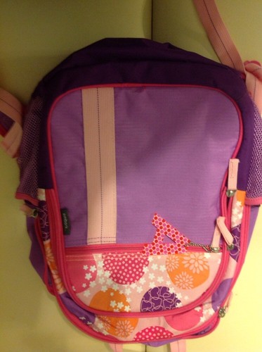embark Girls Book bag Pink Lavender Purple Backpack School Tote Satchel - Picture 4 of 10
