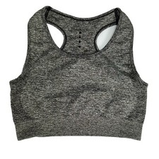 Kora Sports Bra Black Medium Racerback Seamless Athleisure Performance Workout