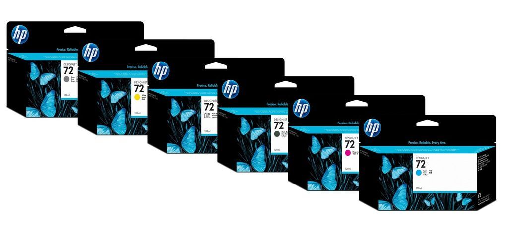 Lotto Originale Di Cartucce Di Inchiostro HP 72 130 Ml - Foto 3