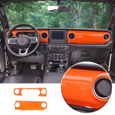 Dashboard Center Console Control Trim Panel Cover For 2018+ Jeep Wrangler JL JT